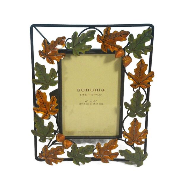 Sonoma Leaf Frame and LED Leaf Lights Bundle Fall Decor - Picture 2 of 3